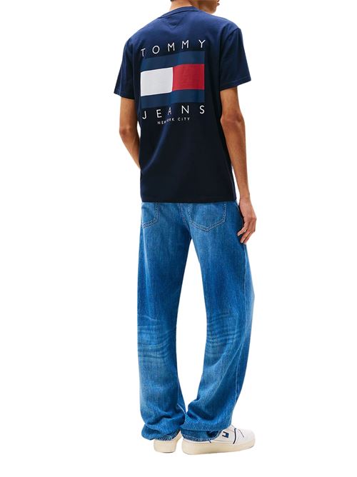 T-shirt blu in cotone Tommy Jeans | DM0DM21910C1G